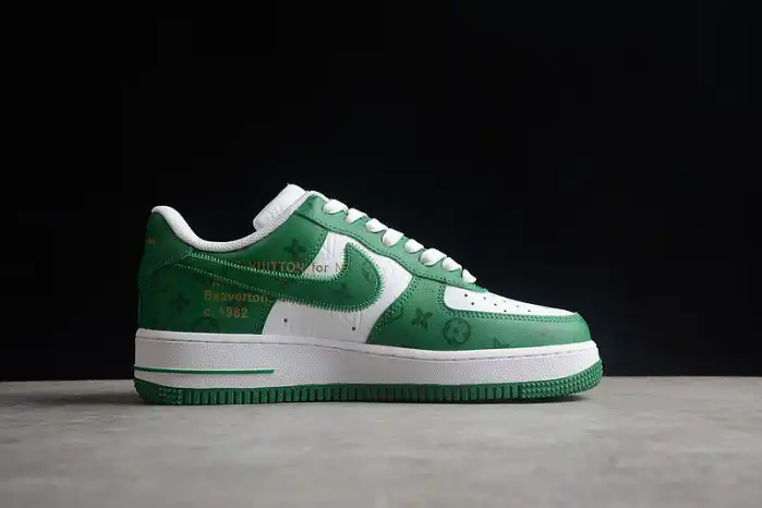 Cheap Kickmax Louis Vuitton Nike Air Force 1 Low By Virgil Abloh White Green MS 0232 0130