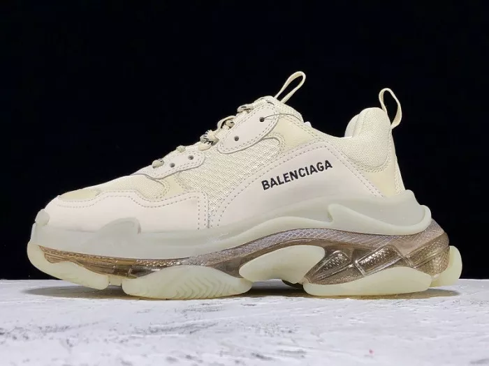 Kickmax BLCG Triple S Clear Sole Beige 541624 W09O1 9005 0120