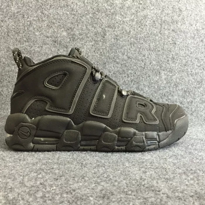 Cheap Kickmax Nike Air More Uptempo Triple Black Reflective 414962-004 0113