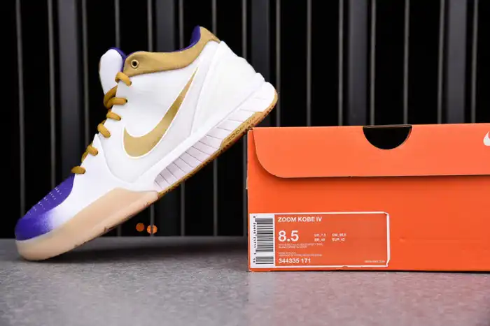 Rep Kickmax Nike Kobe 4 MLK Gold 344335-171 0123