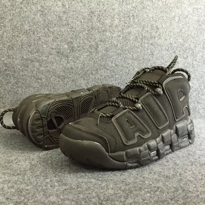 Cheap Kickmax Nike Air More Uptempo Triple Black Reflective 414962-004 0113