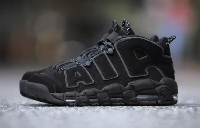 Kickmax Nike Air More Uptempo Triple Black Reflective 414962-004 0113