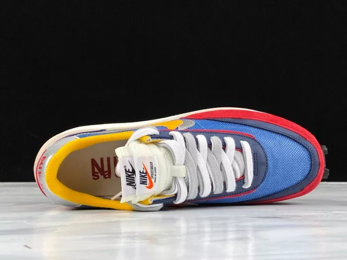 Cheap Kickmax Sacai x Nike LDWaffle Trainer Varsity Blue Varsity Red BV0073-400 0117