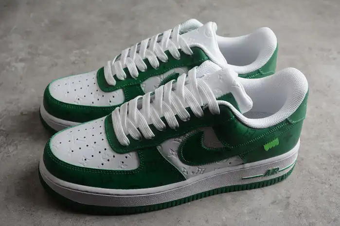 Cheap Kickmax Louis Vuitton Nike Air Force 1 Low By Virgil Abloh White Green MS 0232 0130