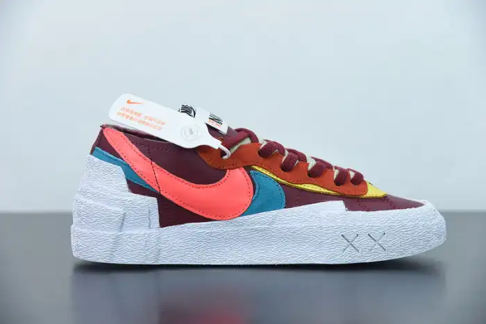 Cheap Kickmax Nike Blazer Low sacai KAWS Red DM7901-600 0123