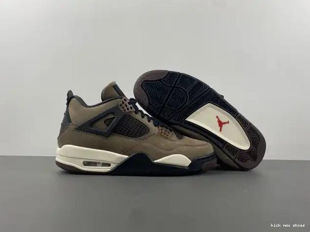 Rep Kickmax Retro Travis Jordan AJ4-882335 TS x Scott Air 4 Brown 0213