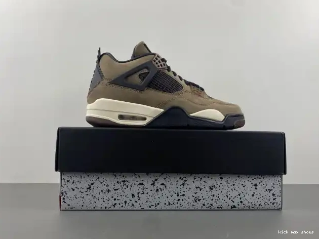 Rep Kickmax Retro Travis Jordan AJ4-882335 TS x Scott Air 4 Brown 0213