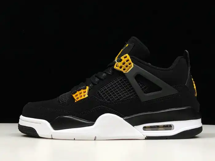 Cheap Kickmax Air Jordan 4 Royalty Black Metallic Gold-White 308497-032 0203