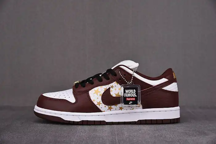 Cheap Kickmax Nike SB Dunk Low Supre* Stars Barkroot Brown (2021) DH3228-103 0206