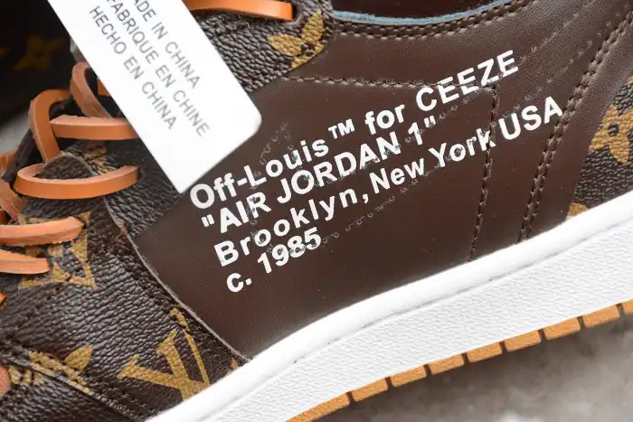 Cheap Kickmax Air Jordan 1 x Off-Louis AJ1 OW AQ0818-158 0203