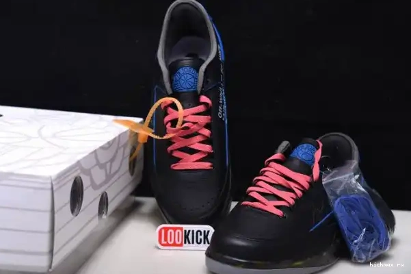 Cheap Kickmax DJ4375-004 Jordan Off-White Blue Low 2 Retro SP Black 0317