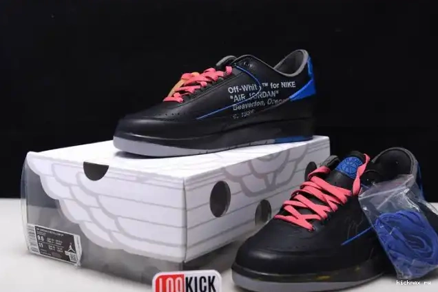 Cheap Kickmax DJ4375-004 Jordan Off-White Blue Low 2 Retro SP Black 0317