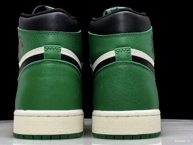 Cheap Kickmax High 1 Air Jordan Sail-Black Green OG NRG Pine 555088-302 0318