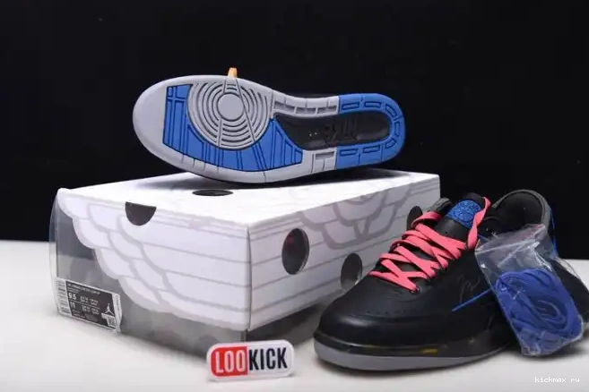 Cheap Kickmax DJ4375-004 Jordan Off-White Blue Low 2 Retro SP Black 0317