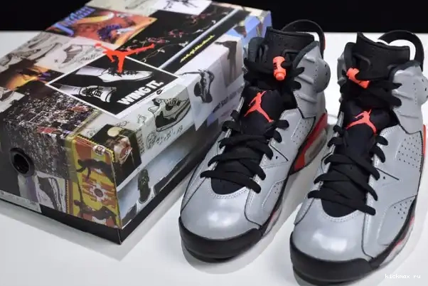 Rep Kickmax Reflective JSP Air CI4072-001 Infrared 3M Jordan 6 0316
