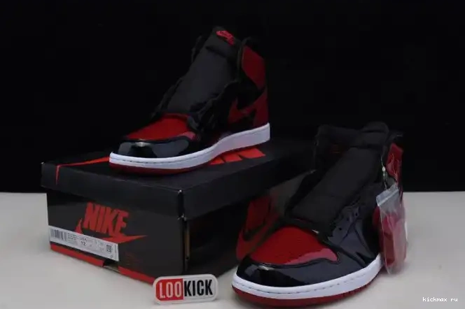 Cheap Kickmax OG Patent Air Jordan 1 High Bred 555088-063 0321