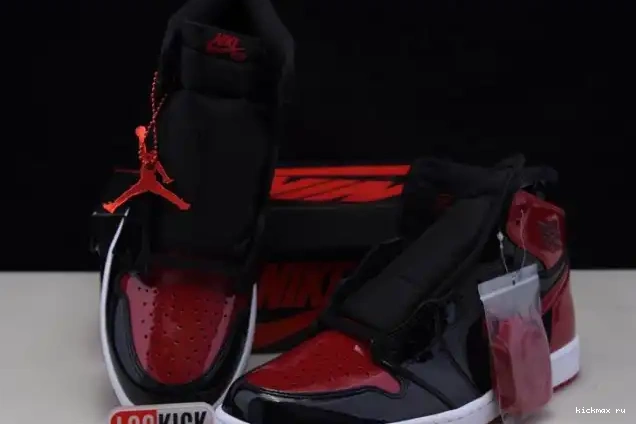 Cheap Kickmax OG Patent Air Jordan 1 High Bred 555088-063 0321