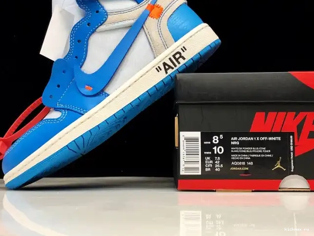 Cheap Kickmax Blue UNC Air Off-White 1 Powder AQ0818-148 Jordan 0316
